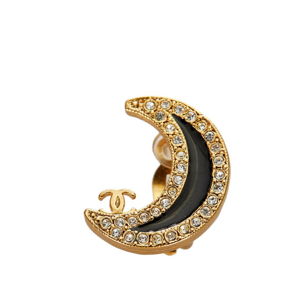 シャネル 01 P ゴールド メッキ ムーン イヤリング レディース CHANEL 【中古】