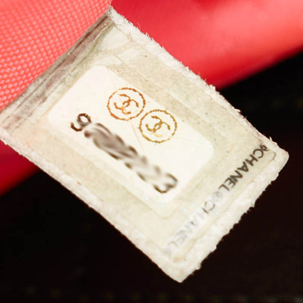 シャネル カンボン ブラック ホワイト レザー ハンドバッグ レディース CHANEL 【中古】