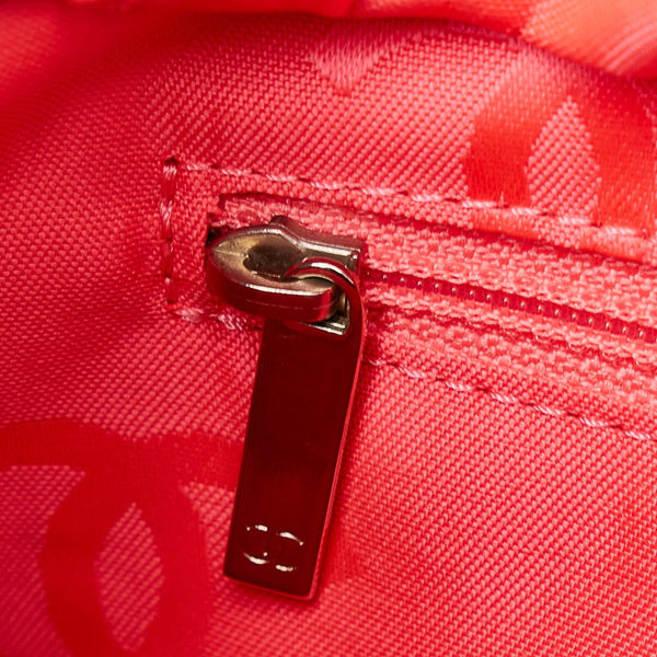 シャネル カンボン ブラック ホワイト レザー ハンドバッグ レディース CHANEL 【中古】