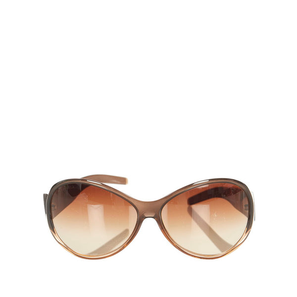 シャネル ココマーク ブラウン プラスチック サングラス レディース CHANEL 【中古】