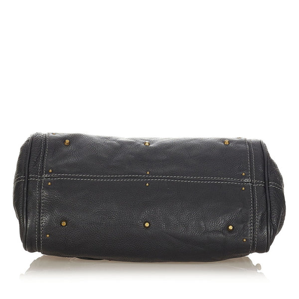 クロエ パディントン ブラック レザー ハンドバッグ レディース Chloe 【中古】