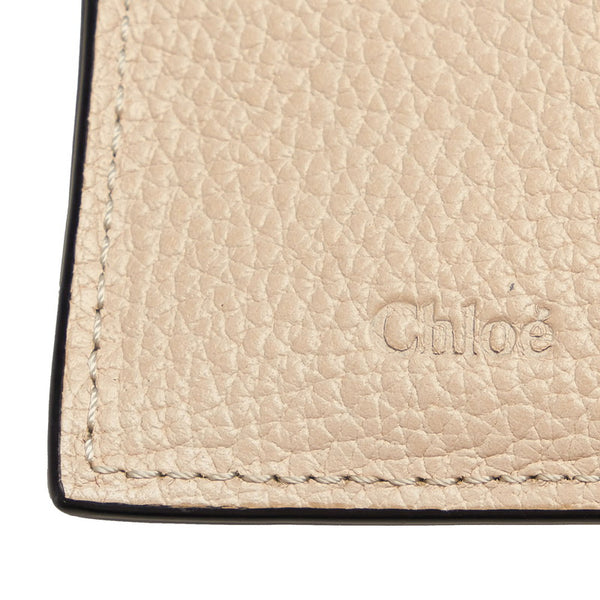 クロエ 三つ折り財布 アイボリー レザー レディース Chloe 【中古】