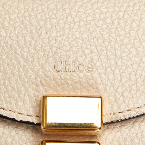 クロエ 三つ折り財布 アイボリー レザー レディース Chloe 【中古】