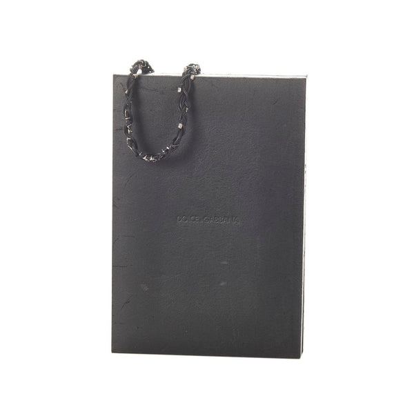 ドルチェアンドガッバーナ ロゴ ネックレス ブラック シルバー コットン メタル レディース DOLCE&GABBANA 【中古】