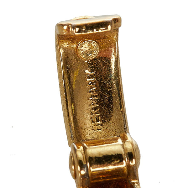 クリスチャンディオール ゴールド ブラック  メッキ CDロゴ ブレスレット レディース Christian Dior 【中古】