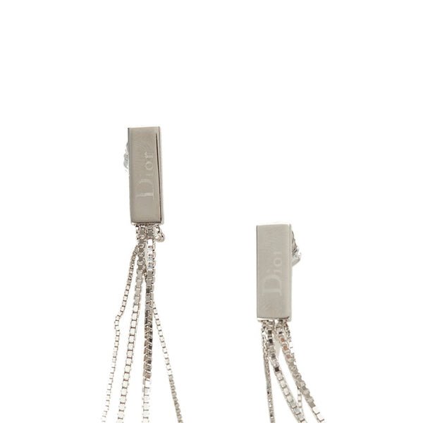 クリスチャンディオール シルバー メタル イヤリング レディース Christian Dior 【中古】