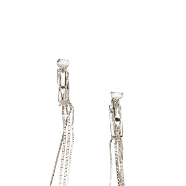 クリスチャンディオール シルバー メタル イヤリング レディース Christian Dior 【中古】