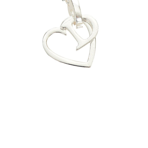 クリスチャンディオール シルバー メタル ハートモチーフ ネックレス レディース Christian Dior 【中古】
