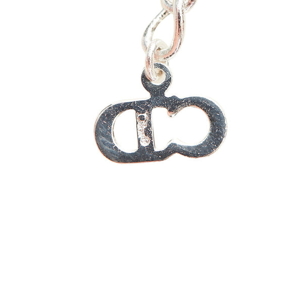 クリスチャンディオール シルバー メタル ハートモチーフ ネックレス レディース Christian Dior 【中古】