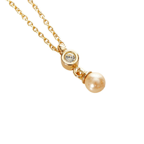 クリスチャンディオール ゴールド メッキ ネックレス レディース Christian Dior 【中古】