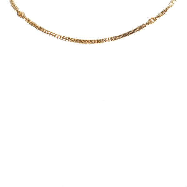 クリスチャンディオール ゴールド メッキ 喜平 ネックレス レディース Christian Dior 【中古】