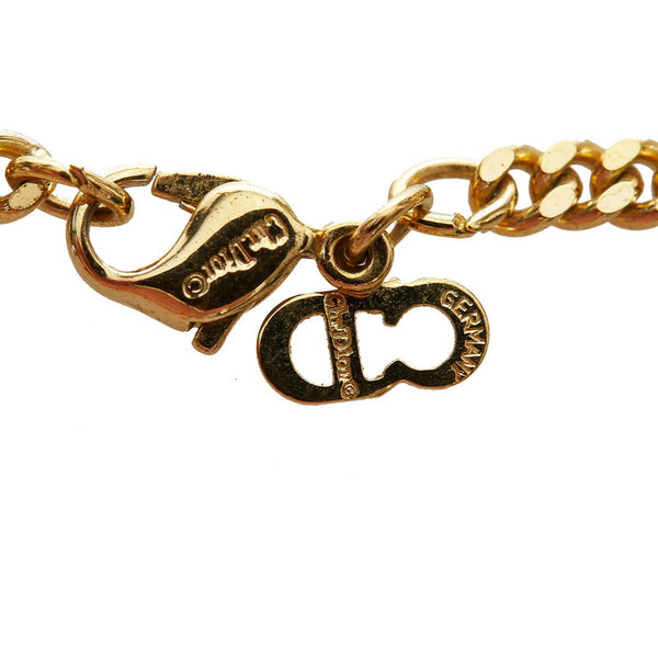 クリスチャンディオール ゴールド メッキ 喜平 ネックレス レディース Christian Dior 【中古】