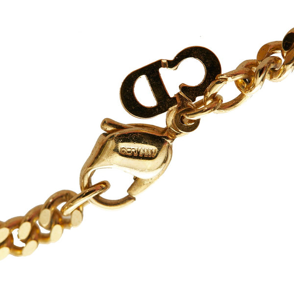 クリスチャンディオール ゴールド メッキ 喜平 ネックレス レディース Christian Dior 【中古】