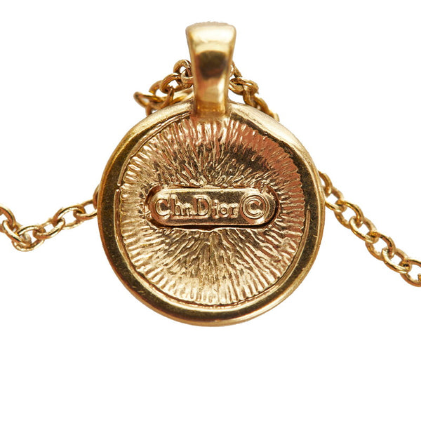 クリスチャンディオール ゴールド メッキ ネックレス レディース Christian Dior 【中古】