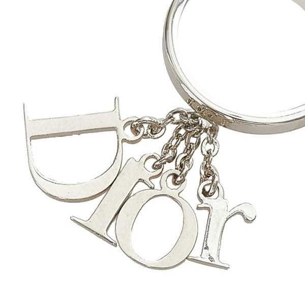 クリスチャンディオール シルバー メタル リング 指輪 レディース Christian Dior 9号 【中古】