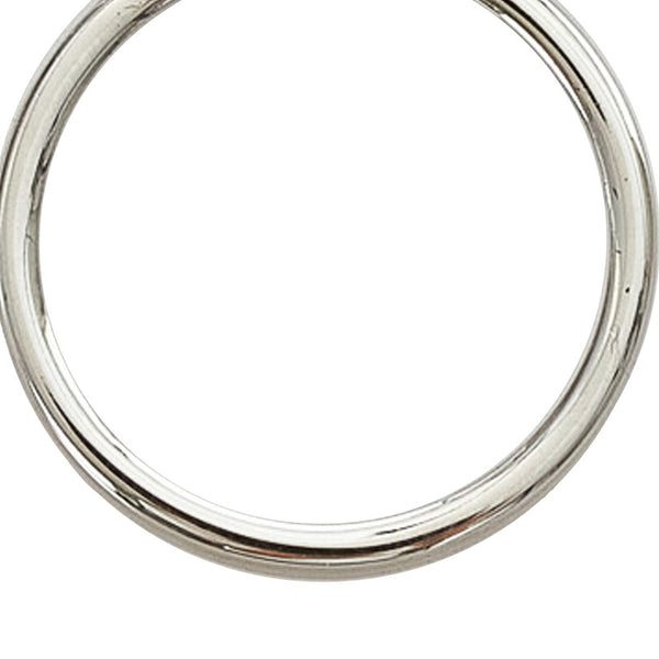 クリスチャンディオール シルバー メタル リング 指輪 レディース Christian Dior 9号 【中古】