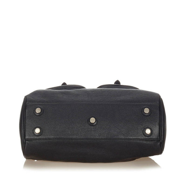 クリスチャンディオール マイ・ディオール 12-BO-1006 ブラック レザー ハンドバッグ レディース Christian Dior 【中古】