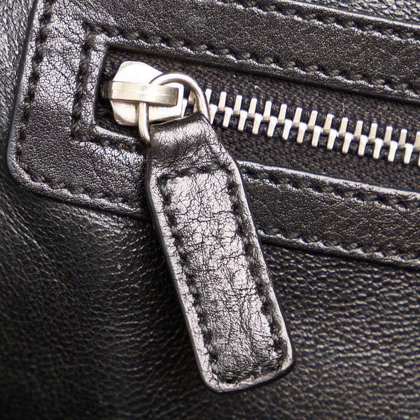 クリスチャンディオール マイ・ディオール 12-BO-1006 ブラック レザー ハンドバッグ レディース Christian Dior 【中古】