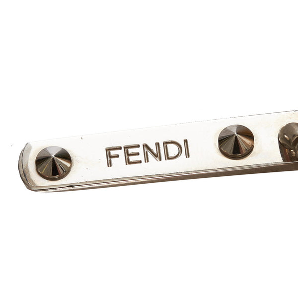 フェンディ キーホルダー ブルー ファー レディース FENDI 【中古】