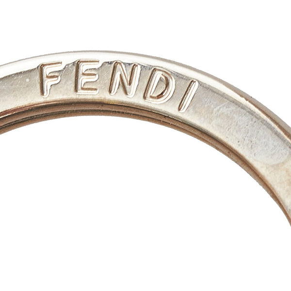 フェンディ キーホルダー ブルー ファー レディース FENDI 【中古】
