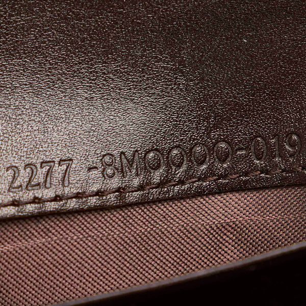 フェンディ ズッカ 8M0000 ブラック ブラウン キャンバス レザー 長財布 レディース FENDI 【中古】