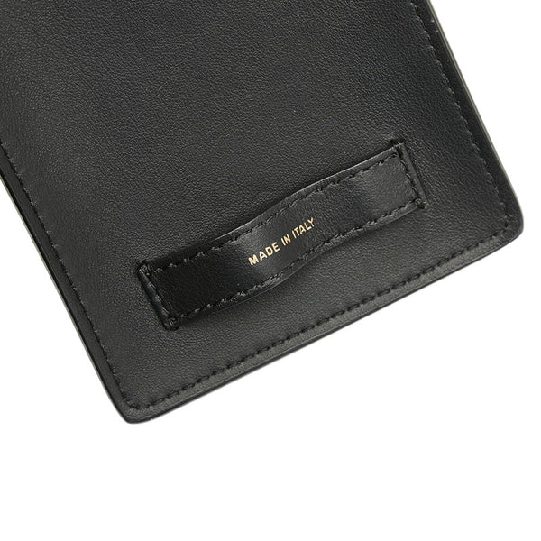 フェンディ 携帯ケース 8AV132 ブラック レザー レディース FENDI 【中古】