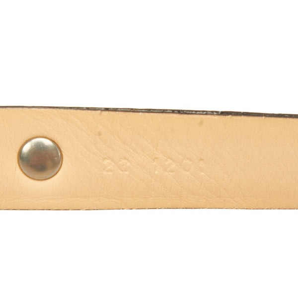 サルヴァトーレフェラガモ ベルト アイボリー グレー 型押し レディース Salvatore Ferragamo 【中古】