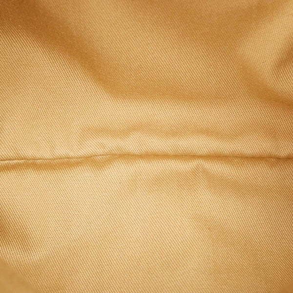 サルヴァトーレフェラガモ ガンチーニ AU-21 6317 ホワイト ベージュ レザー ハンドバッグ レディース Salvatore Ferragamo 【中古】