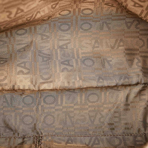 サルヴァトーレフェラガモ ガンチーニ マリッサ ブラウン レザー ショルダーバッグ レディース Salvatore Ferragamo 【中古】