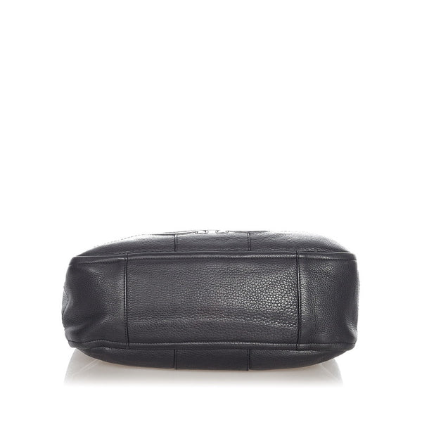 サルヴァトーレフェラガモ GG-21 D684 ブラック レザー ハンドバッグ レディース Salvatore Ferragamo 【中古】