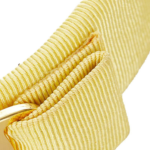 サルヴァトーレフェラガモ イエロー ナイロン ヴァラリボン ヘアアクセサリー レディース Salvatore Ferragamo 【中古】