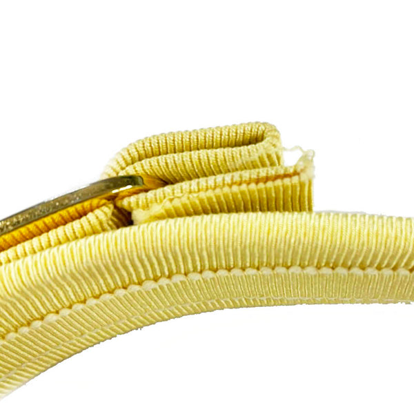 サルヴァトーレフェラガモ イエロー ナイロン ヴァラリボン ヘアアクセサリー レディース Salvatore Ferragamo 【中古】