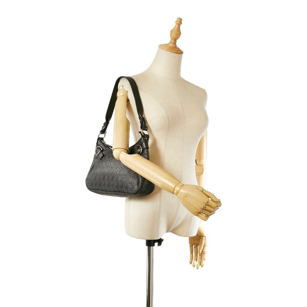 サルヴァトーレフェラガモ ガンチーニ AU-21 4436 ブラック レザー ショルダーバッグ レディース Salvatore Ferragamo 【中古】