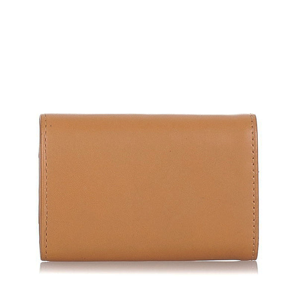 サルヴァトーレフェラガモ キーケース ベージュ レザー メンズ Salvatore Ferragamo 【中古】