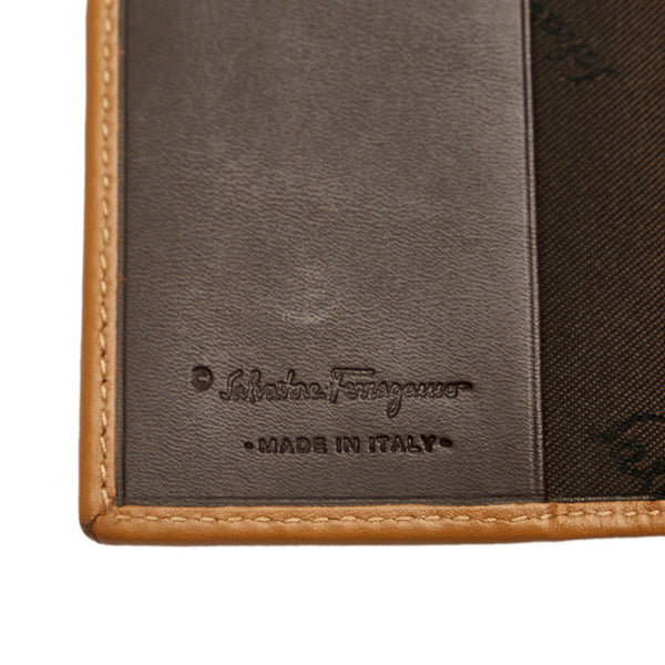 サルヴァトーレフェラガモ キーケース ベージュ レザー メンズ Salvatore Ferragamo 【中古】