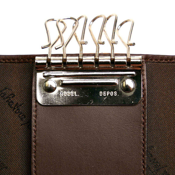 サルヴァトーレフェラガモ キーケース ベージュ レザー メンズ Salvatore Ferragamo 【中古】