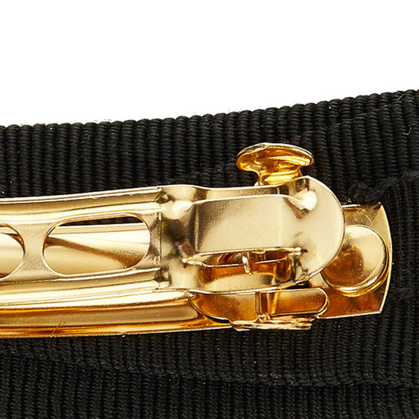 サルヴァトーレフェラガモ ガンチーニ ブラック ナイロン バレッタ レディース Salvatore Ferragamo 【中古】