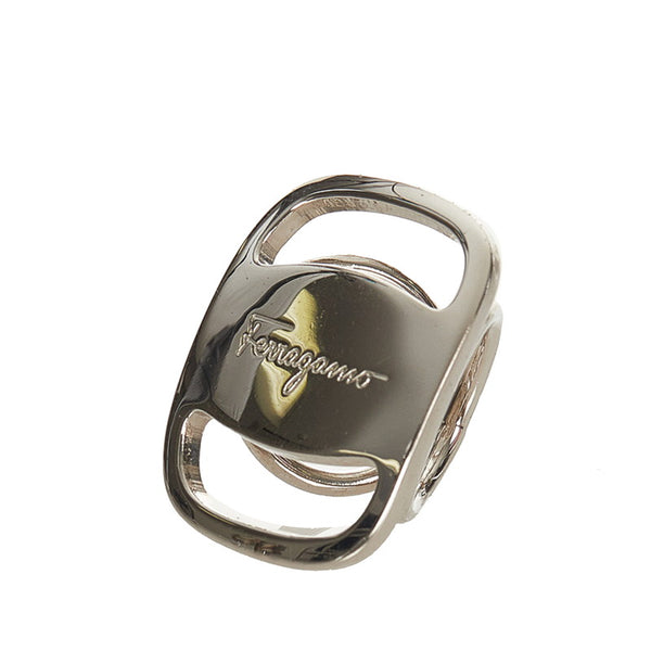 サルヴァトーレフェラガモ ヴァラ スカーフリング シルバー メタル レディース Salvatore Ferragamo 【中古】