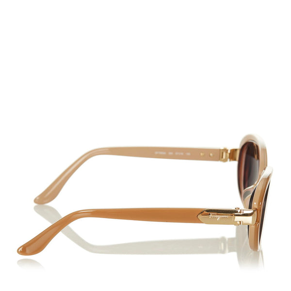 サルヴァトーレフェラガモ サングラス SF798SA ピンクベージュ プラスチック レディース Salvatore Ferragamo 【中古】