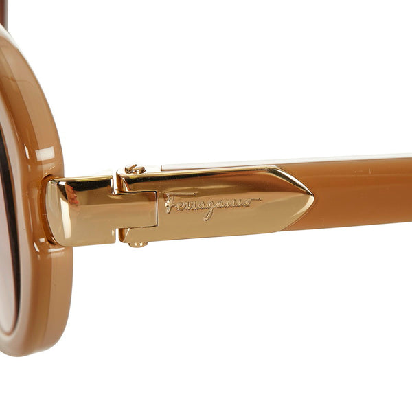 サルヴァトーレフェラガモ サングラス SF798SA ピンクベージュ プラスチック レディース Salvatore Ferragamo 【中古】