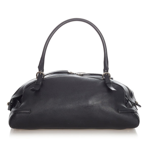 サルヴァトーレフェラガモ ガンチーニ ショルダーバッグ AB-21 5815 ブラック レザー レディース Salvatore Ferragamo 【中古】