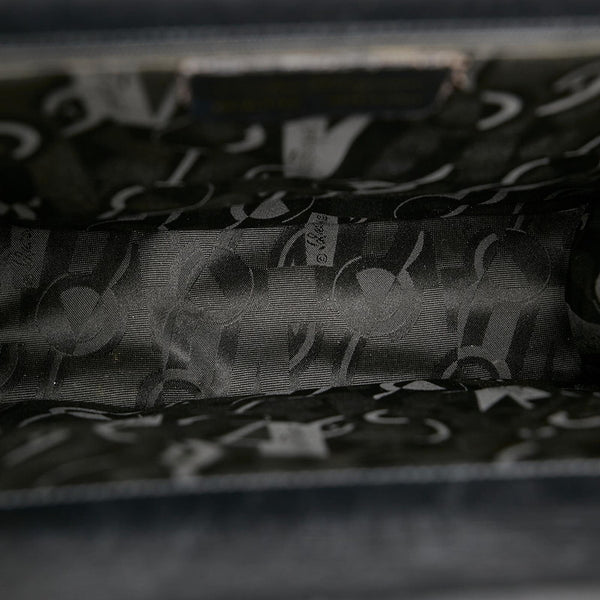 サルヴァトーレフェラガモ ガンチーニ DK 21 6168 ブラック レザー ハンドバッグ レディース Salvatore Ferragamo 【中古】