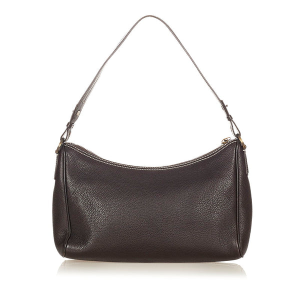 サルヴァトーレフェラガモ ガンチーニ AF-21 3754 ブラウン レザー ショルダーバッグ レディース Salvatore Ferragamo 【中古】