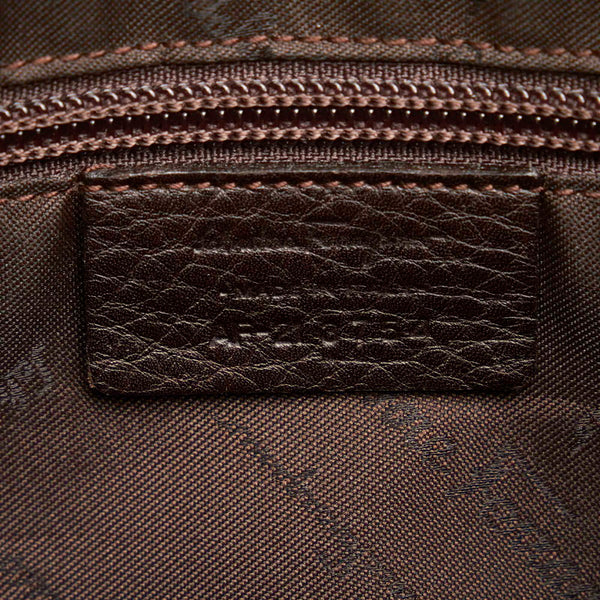 サルヴァトーレフェラガモ ガンチーニ AF-21 3754 ブラウン レザー ショルダーバッグ レディース Salvatore Ferragamo 【中古】