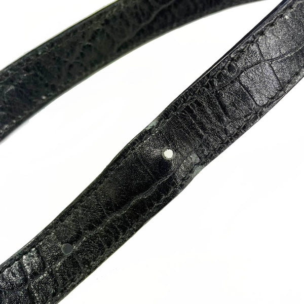 サルヴァトーレフェラガモ ガンチーニ AQ 215716 ブラック スウェード レザー ショルダーバッグ レディース Salvatore Ferragamo 【中古】