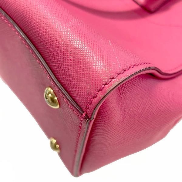 サルヴァトーレフェラガモ ガンチーニ ハンドバッグ ショルダーバッグ 2WAY GG-21 F317 ピンク レザー レディース Salvatore Ferragamo 【中古】