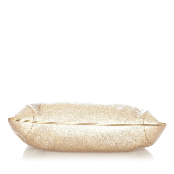 サルヴァトーレフェラガモ ガンチーニ マリッサ AB-21 5370 ゴールド レザー トートバッグ レディース Salvatore Ferragamo 【中古】