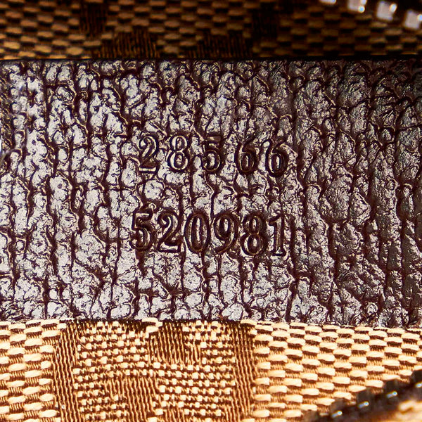 グッチ GGキャンバス 28566 ベージュ キャンバス レザー ボディバッグ レディース GUCCI 【中古】