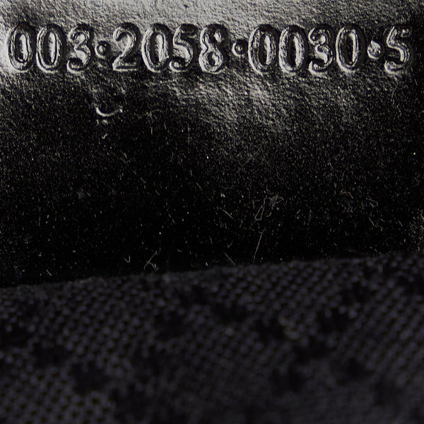 グッチ バンブー 003 2058 ブラック ナイロン エナメル リュック バックパック レディース GUCCI 【中古】