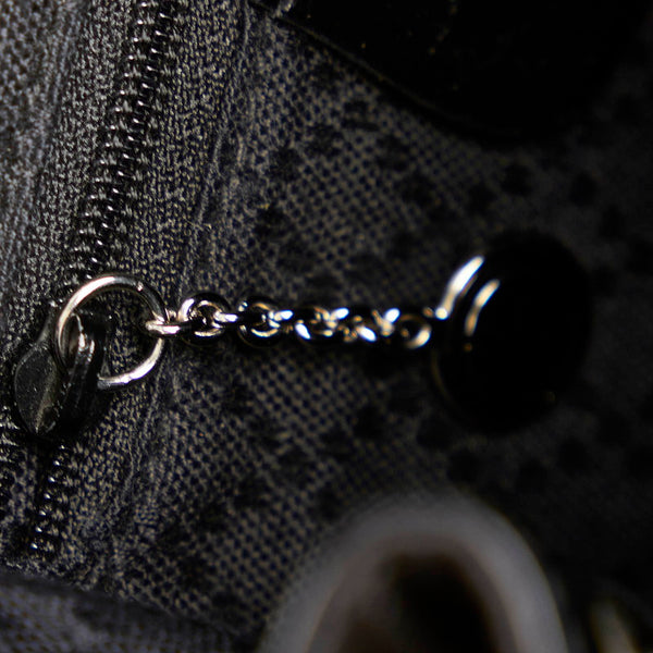 グッチ バンブー 003 2058 ブラック ナイロン エナメル リュック バックパック レディース GUCCI 【中古】